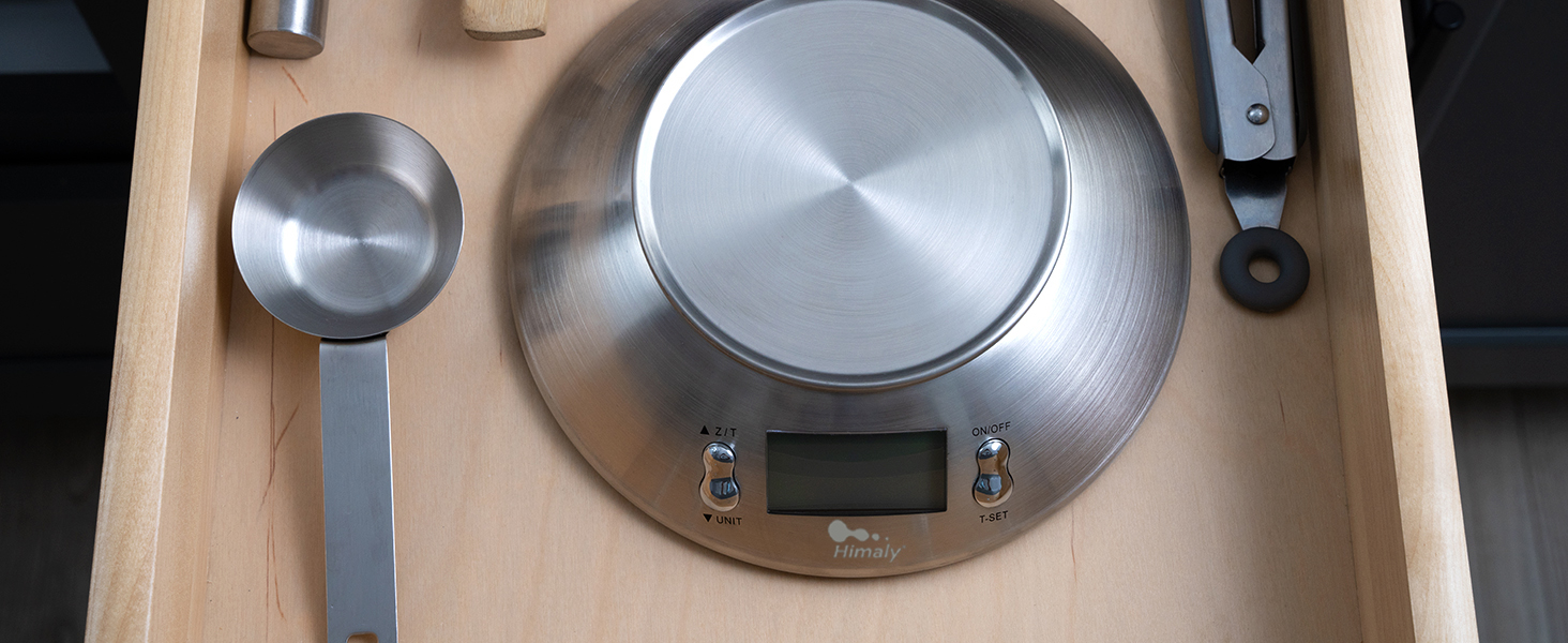 Digital Kitchen Scale With Removable Bowl Electronic Stainless Steel Food Scale