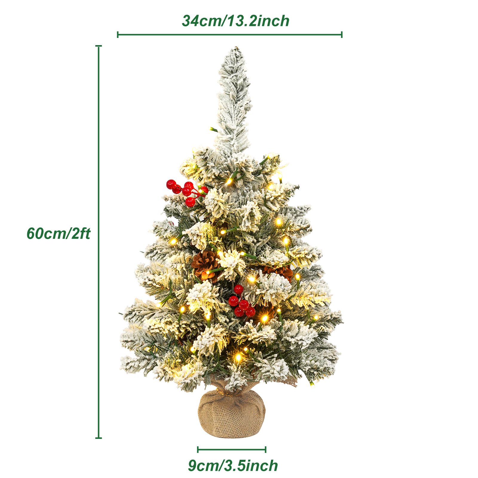 Mini Weihnachtsbaum klein Knstlicher Tannenbaum Tischplatte Dekoration 55  60cm | eBay.de