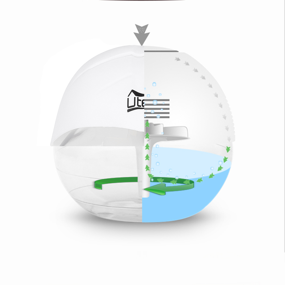 900 ml LED Luftbefeuchter mit 3 Öl Luftreiniger Lufterfrischer Aroma
