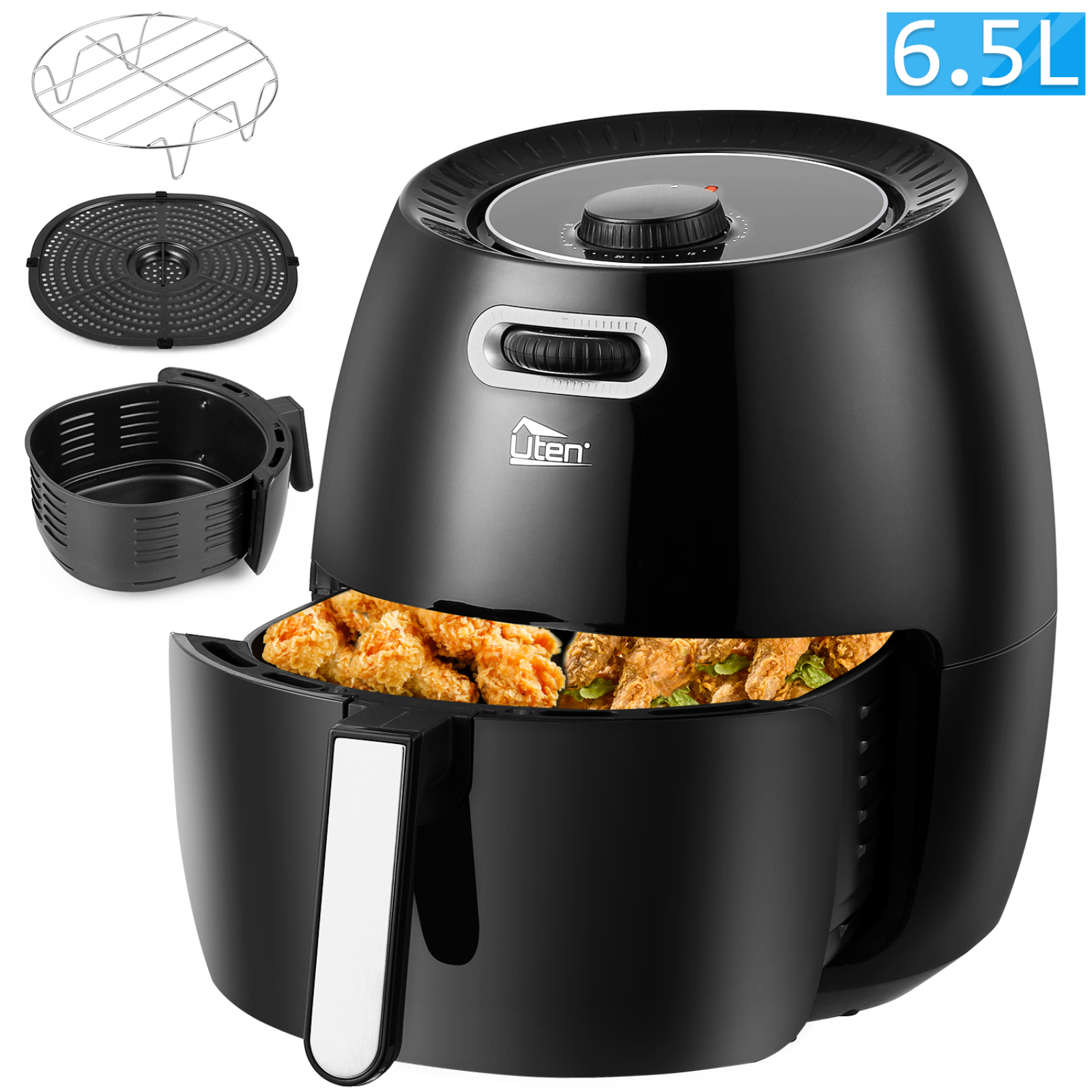 Smart air fryer 6.5 l. Cosori Heißluftfritteuse. Heißluftfritteuse. Fat Cooker.