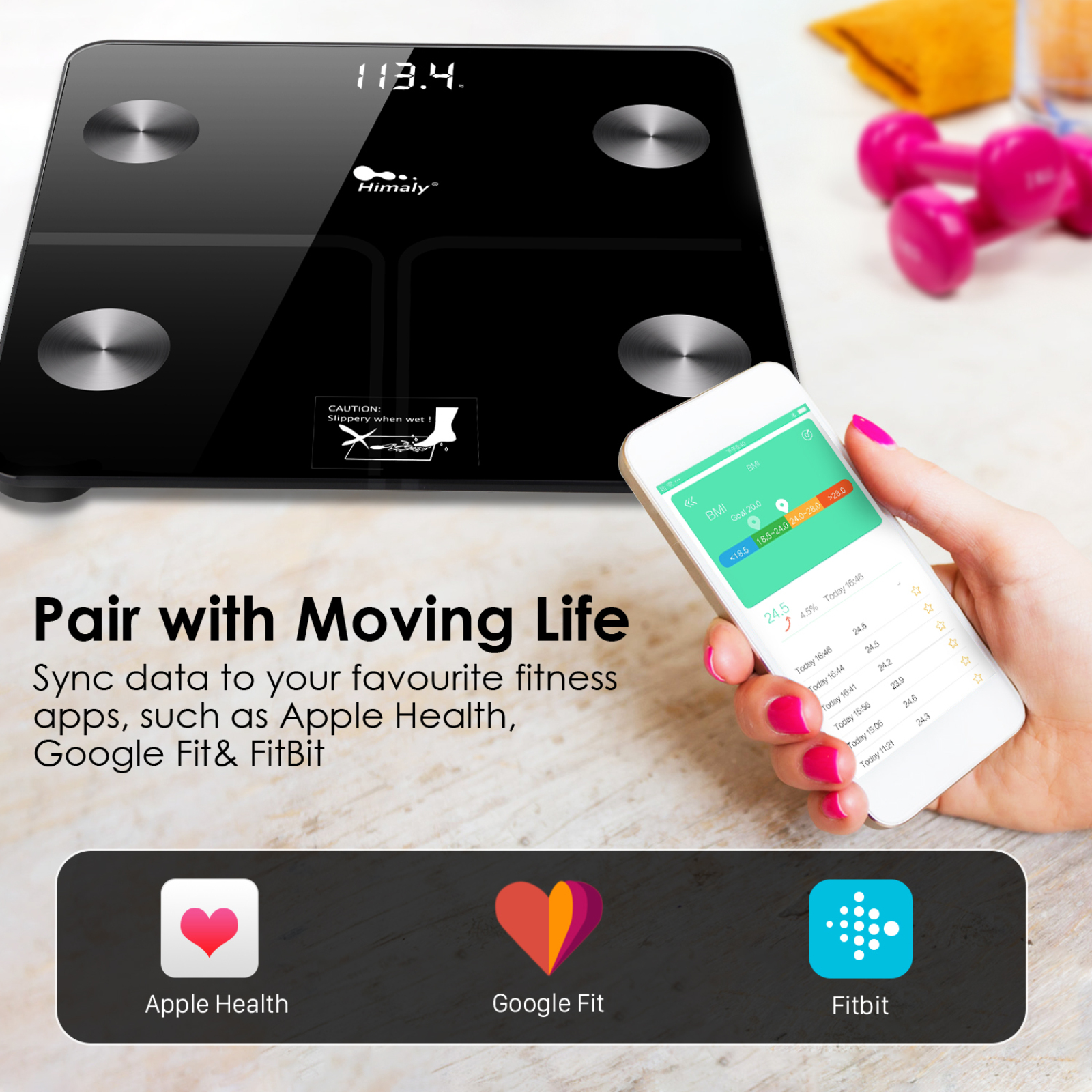 14 in1 Personenwaage bis180kg LED Körperfettwaage Körperwaage