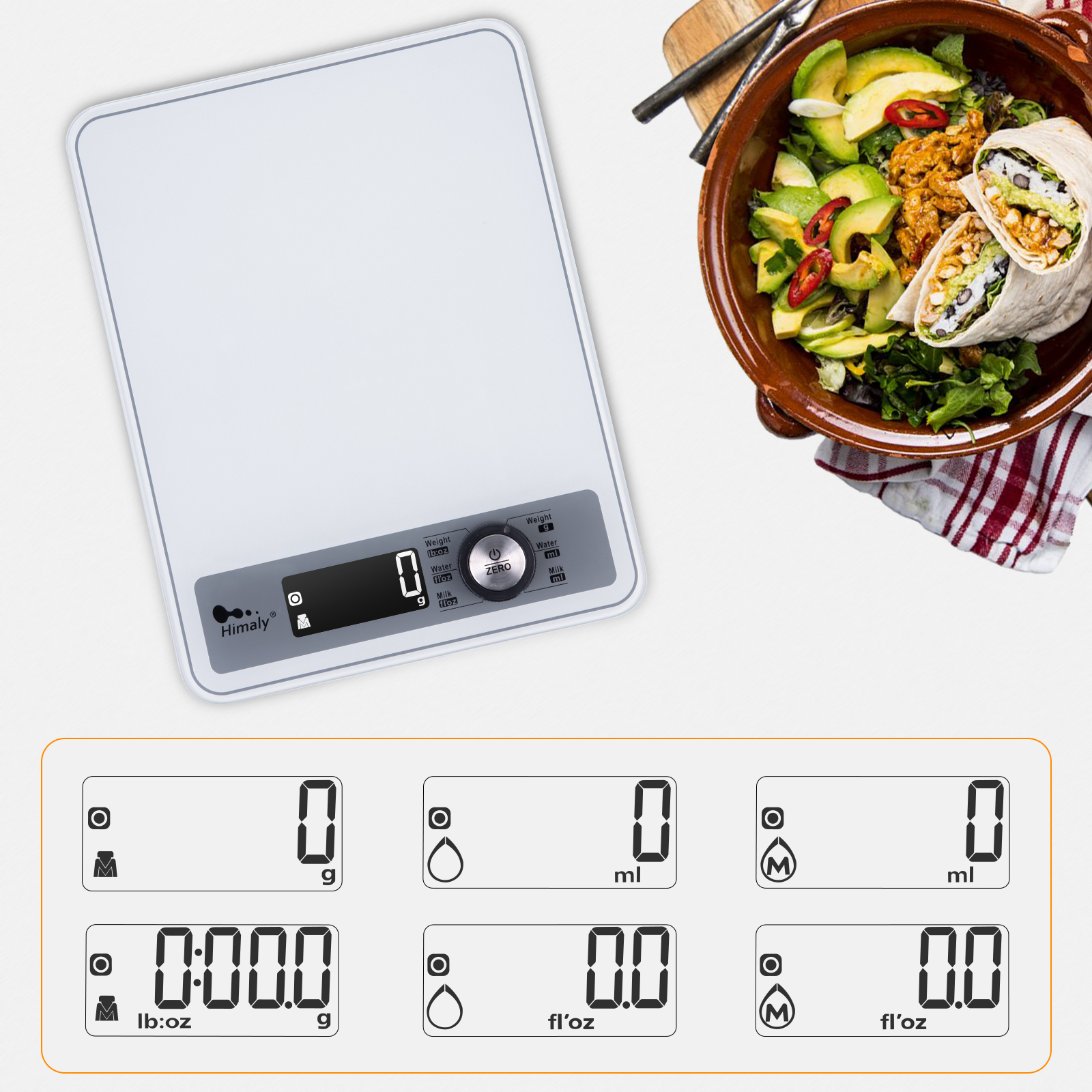 LCD Digital Kitchen Scale Electronic Weight Diet Food Balance Pocket Herb Scale