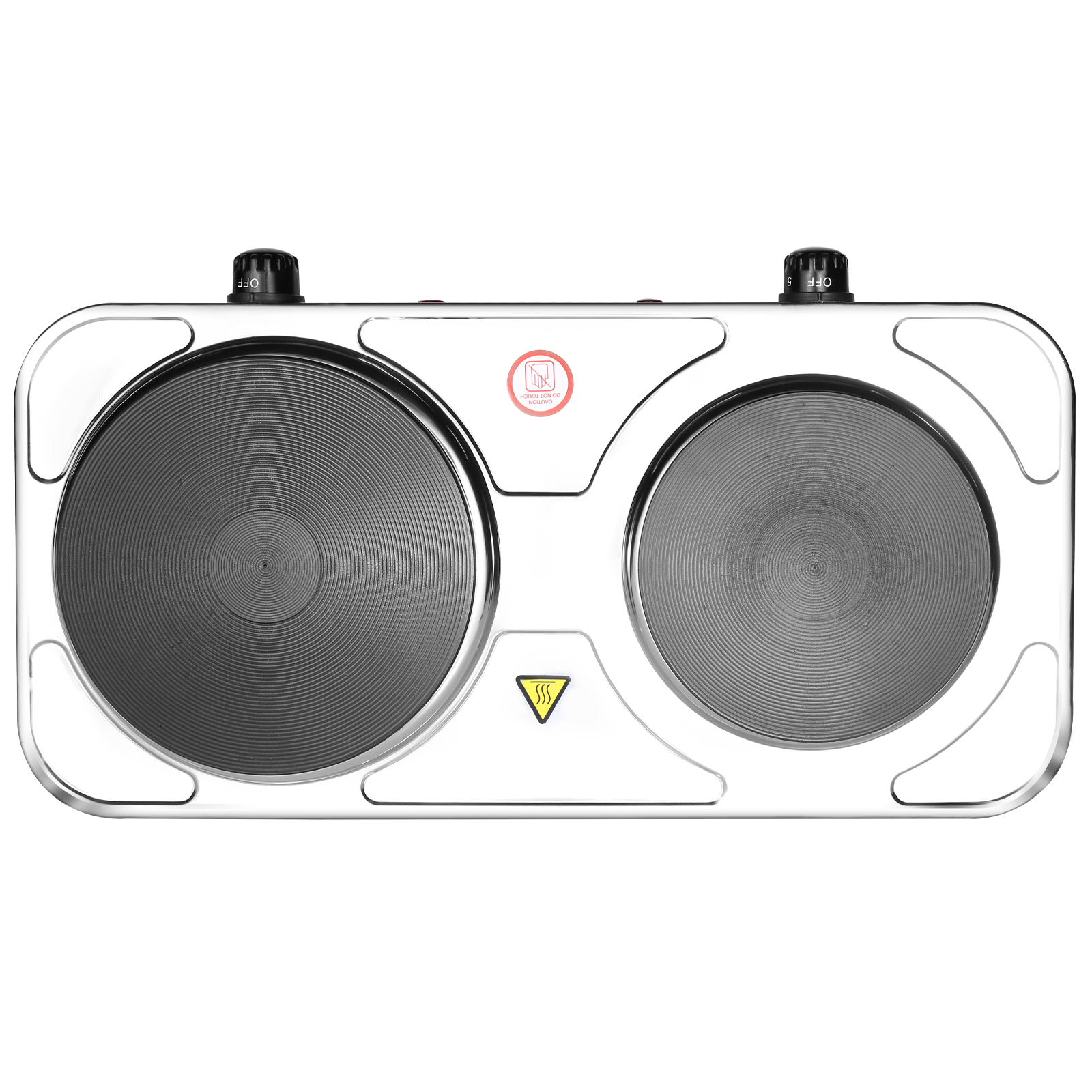 Double Ring Electric Hot Plate 2500W Portable Table Top Kitchen Cooker