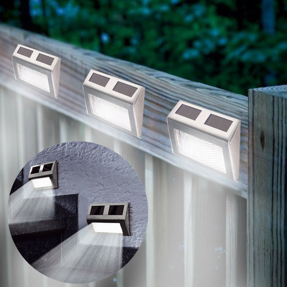 SUPER BRIGHT SOLAR POWERED DOOR FENCE WALL LIGHT LED OUTDOOR GARDEN LIGHTING eBay