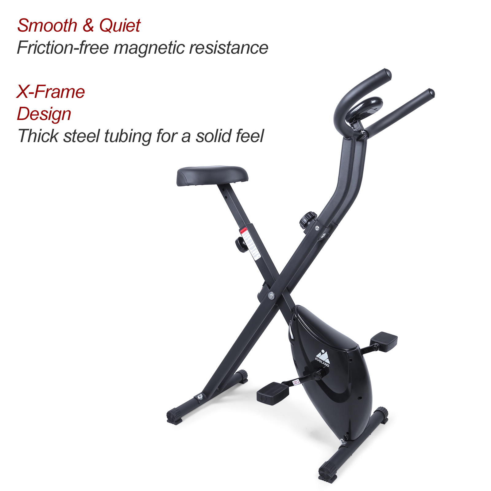 LCD Heimtrainer Cardio Fitness Fahrrad Hometrainer