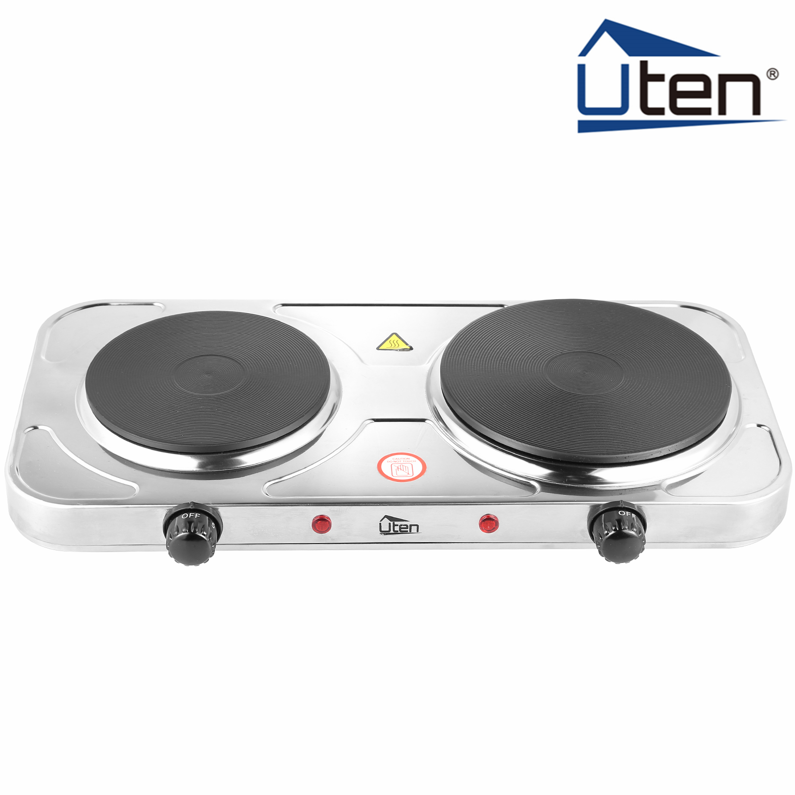 Double Ring Electric Hot Plate 2500W Portable Table Top Kitchen Cooker