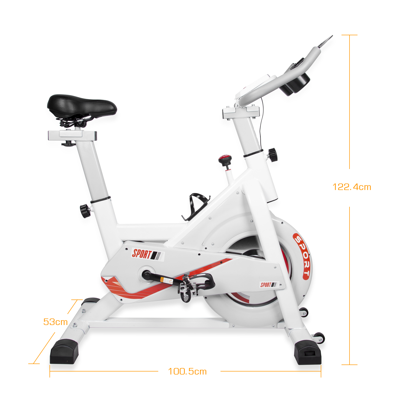 Heimtrainer bis 200KG Fitness bike Fahrrad Schwungrad