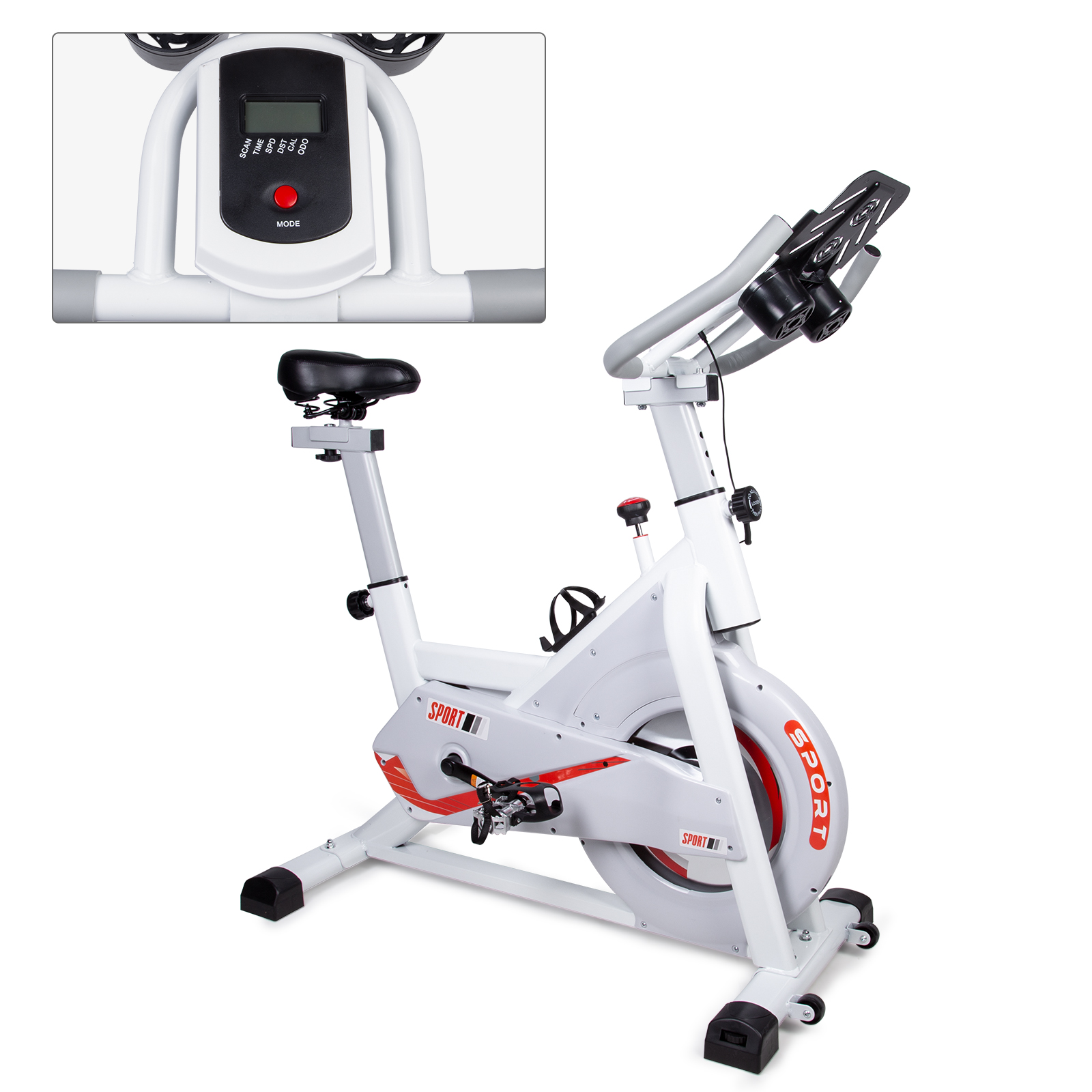 Heimtrainer bis 200KG Fitness bike Fahrrad Schwungrad