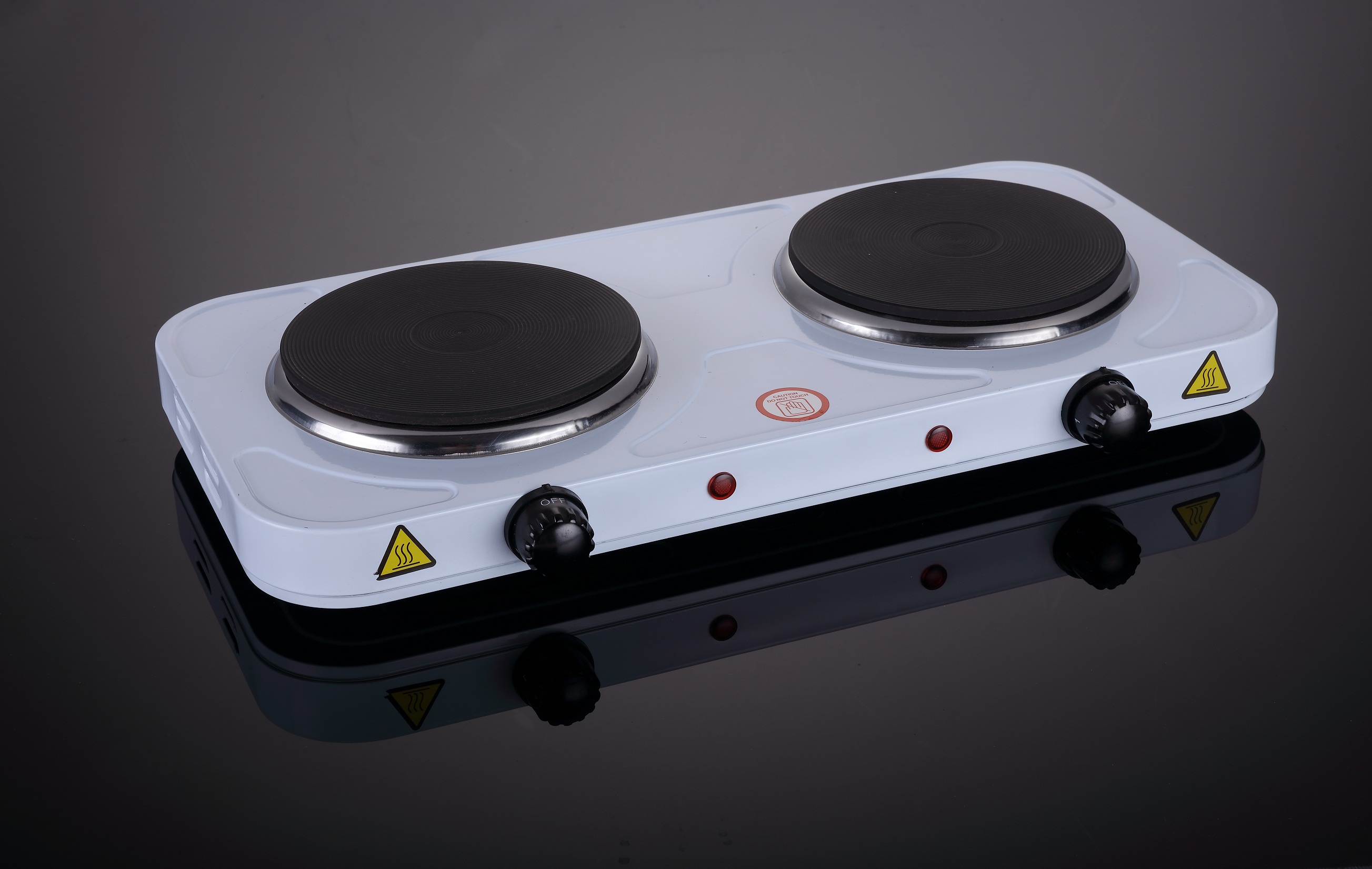 Electric Hot Plate Double Ring 2000W Portable Table Top Kitchen Cooker